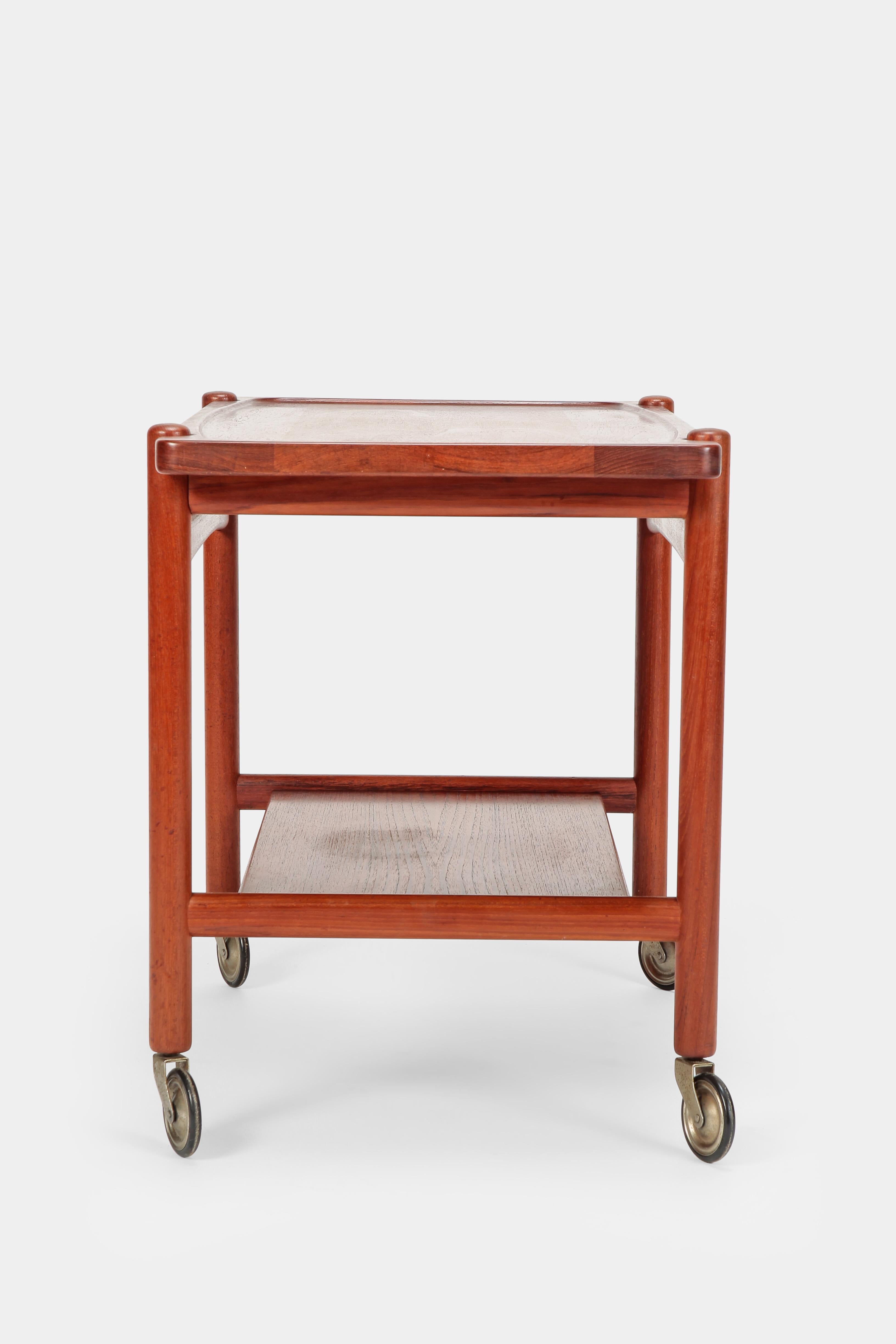 Danish Hans Wegner Serving Trolley Andreas Tuck 48, 1960s For Sale