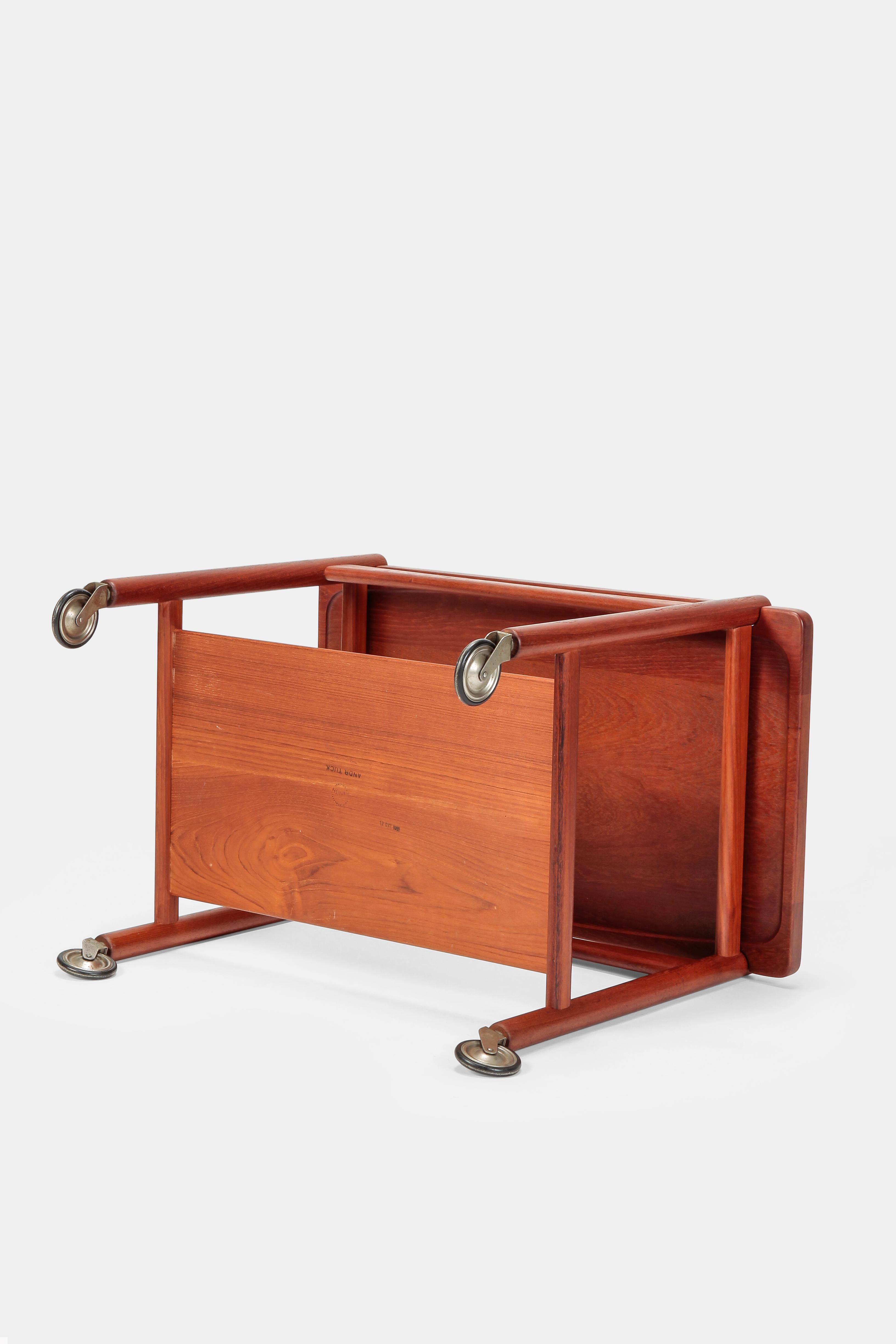 Mid-20th Century Hans Wegner Serving Trolley Andreas Tuck 48, 1960s For Sale