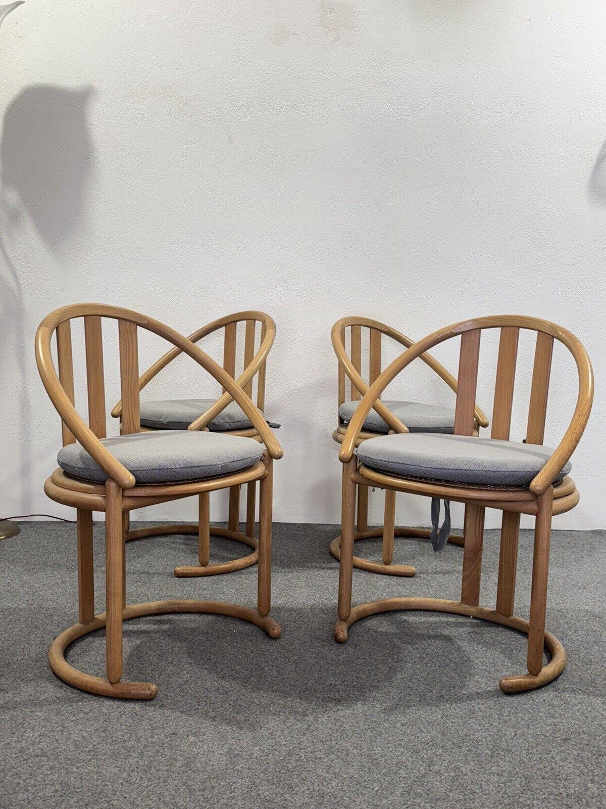 Italian Hans Wegner Set Di 4 Sedie Design 1960 Modernariato in vendita