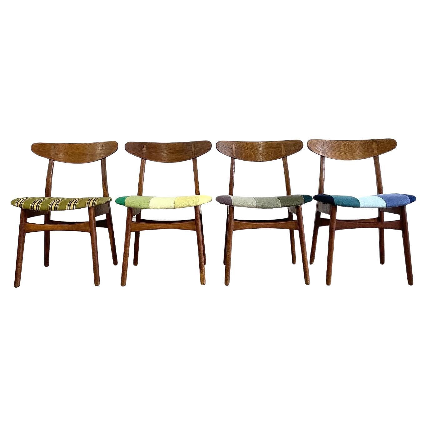 Hans Wegner Set of 4 CH-30 Dining Chairs Danish Mid Century