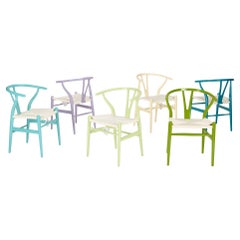 Hans Wegner Set of Six CH24 Wishbone Chairs for Carl Hansen