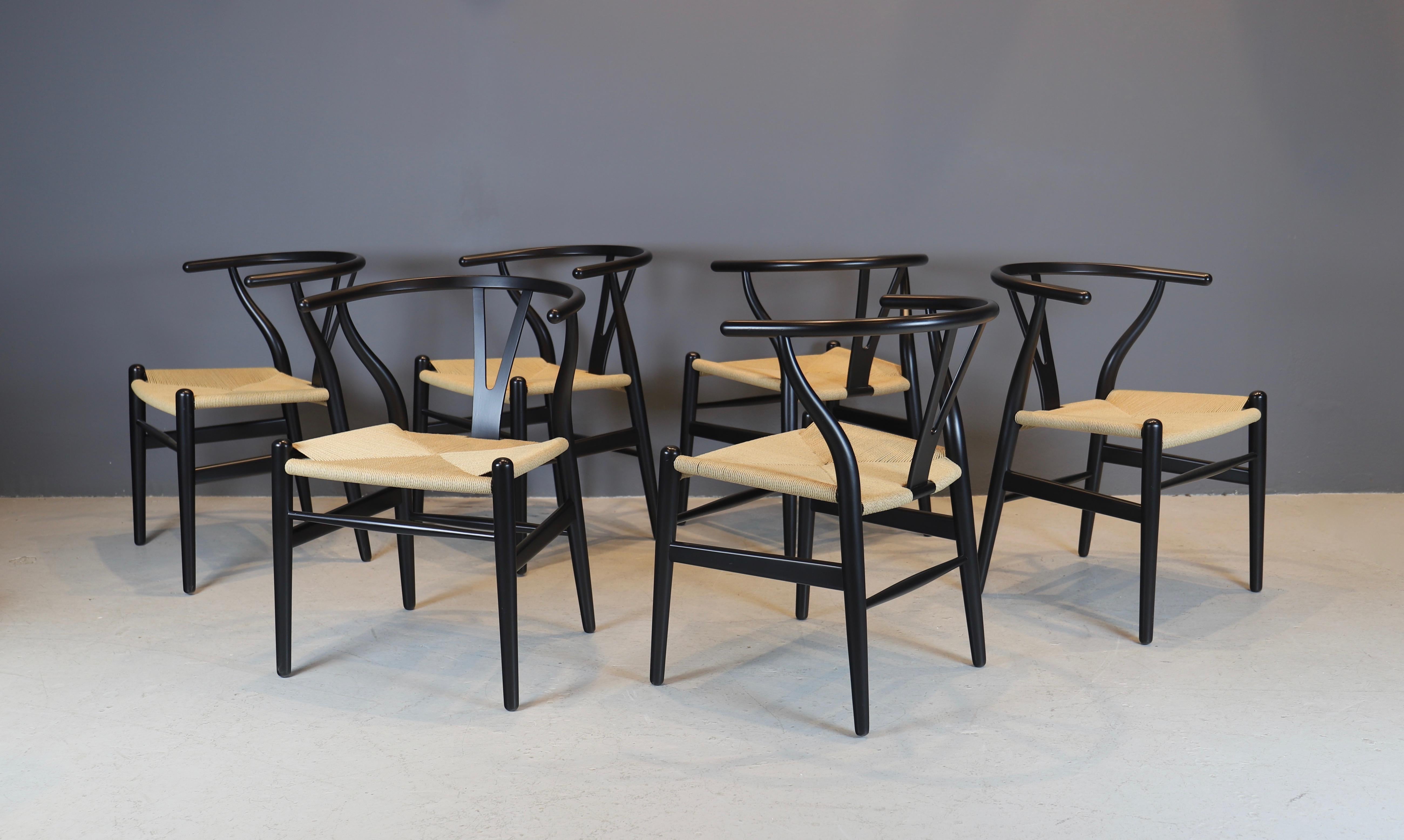 Scandinavian Modern Hans Wegner, Set of Six 