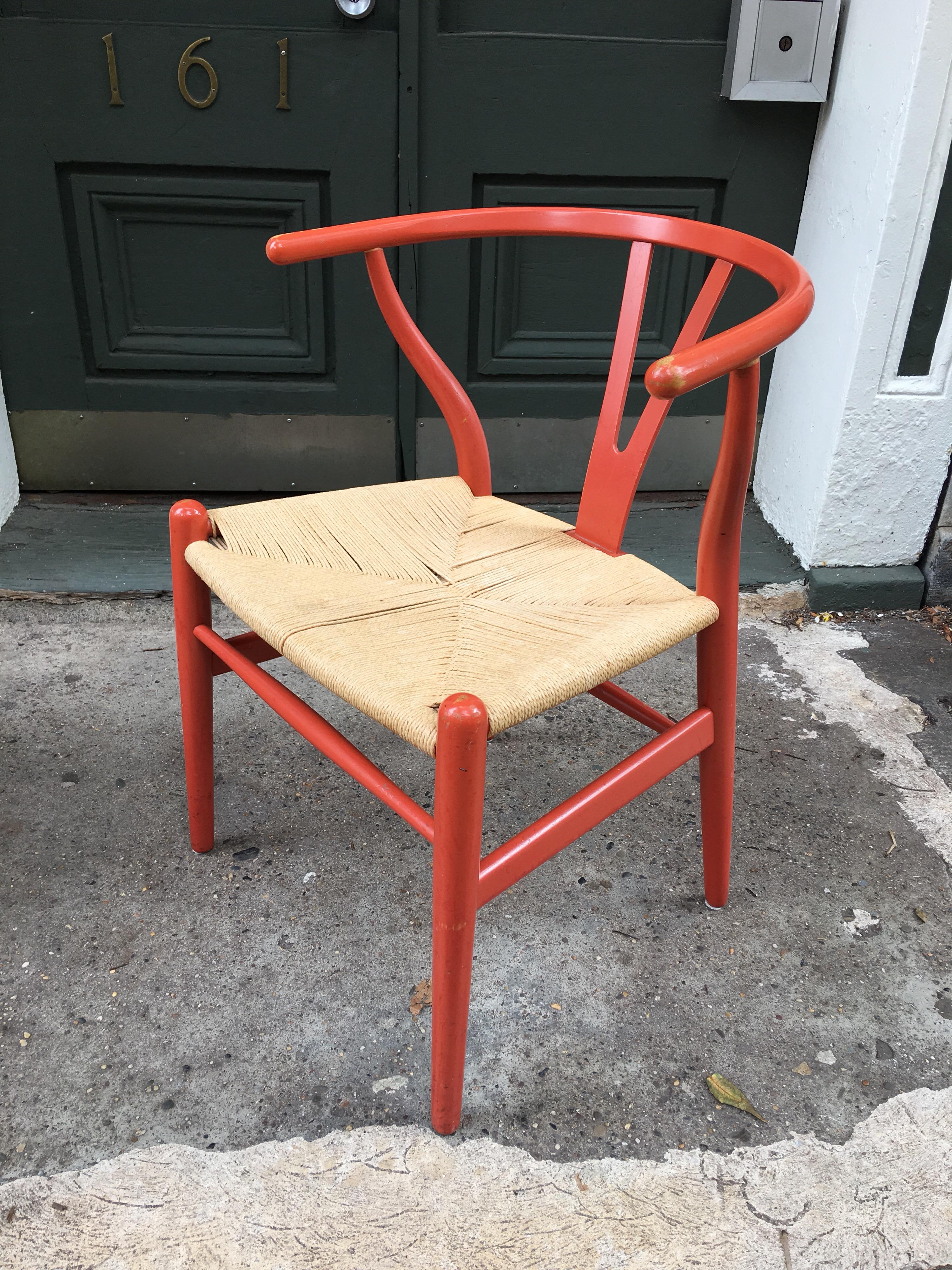 Danish Hans Wegner Set of Six Wishbone Dining Chairs