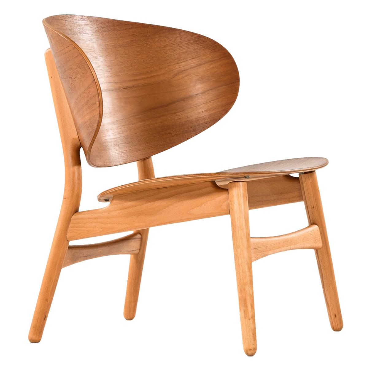 Hans Wegner Shell Easy Chair Model 1936 Produced by Fritz Hansen in Denmark