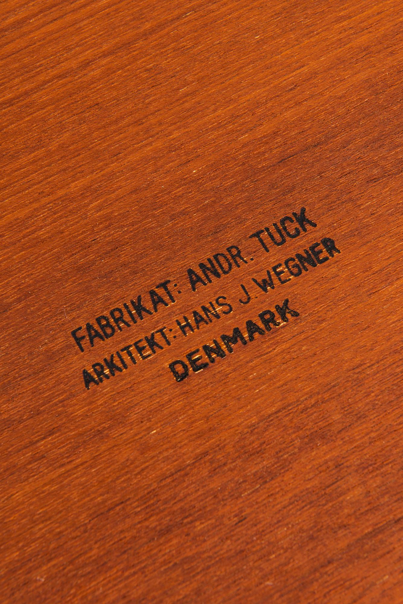 Hans Wegner Side Table Model AT-33 by Andreas Tuck in Denmark 6