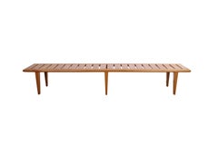 Hans Wegner Slatted Bench in Teak for Johannes Hansen, 1960s