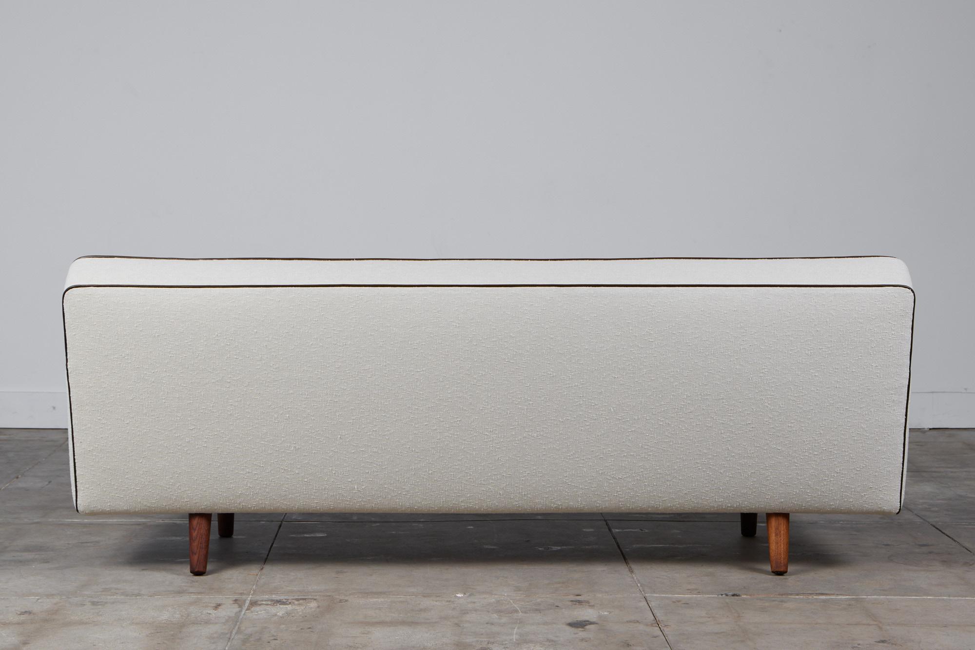 Linen Hans Wegner Sofa for A.P. Stolen For Sale