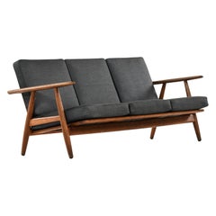 Hans Wegner Sofa Model Ge-240 / Cigar Produced by GETAMA in Denmark