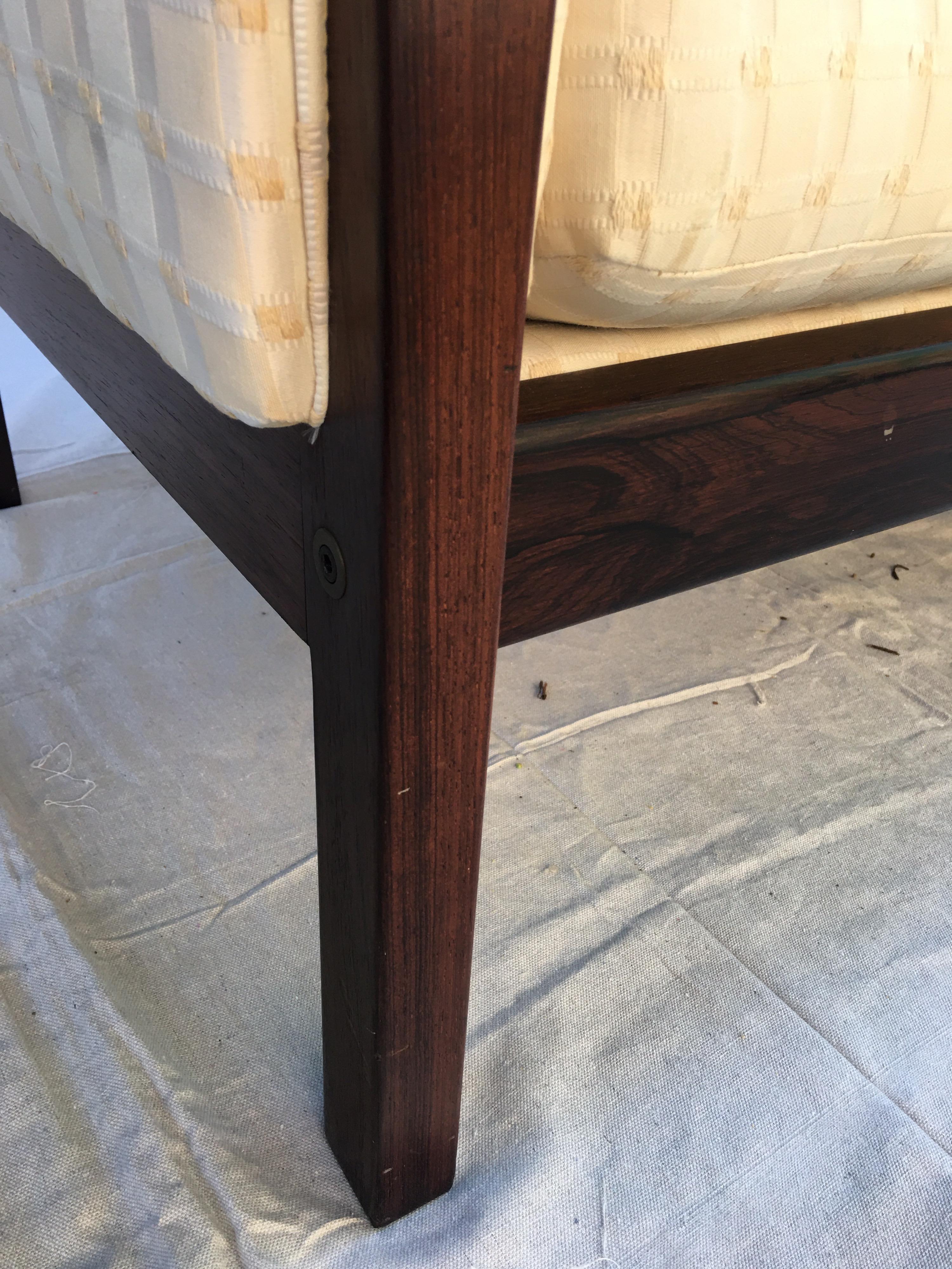 Hans Wegner Solid Rosewood Sofa Model AP62 for AP Stolen In Good Condition In Philadelphia, PA