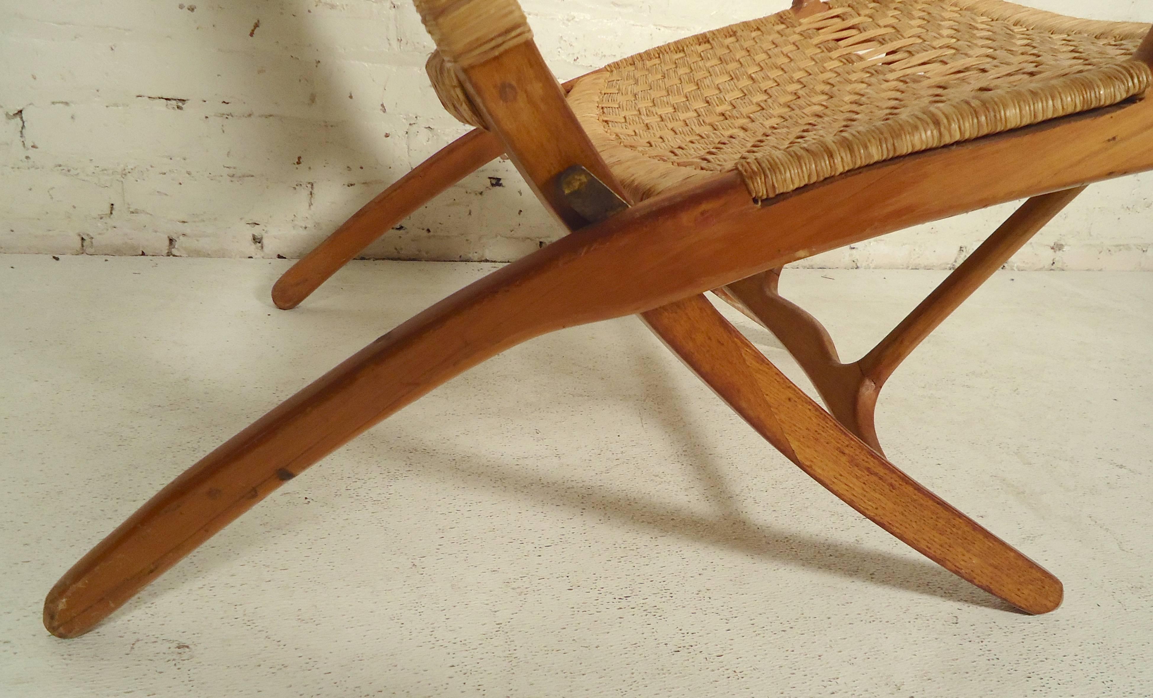 Mid-20th Century Hans Wegner Style Folding Chair