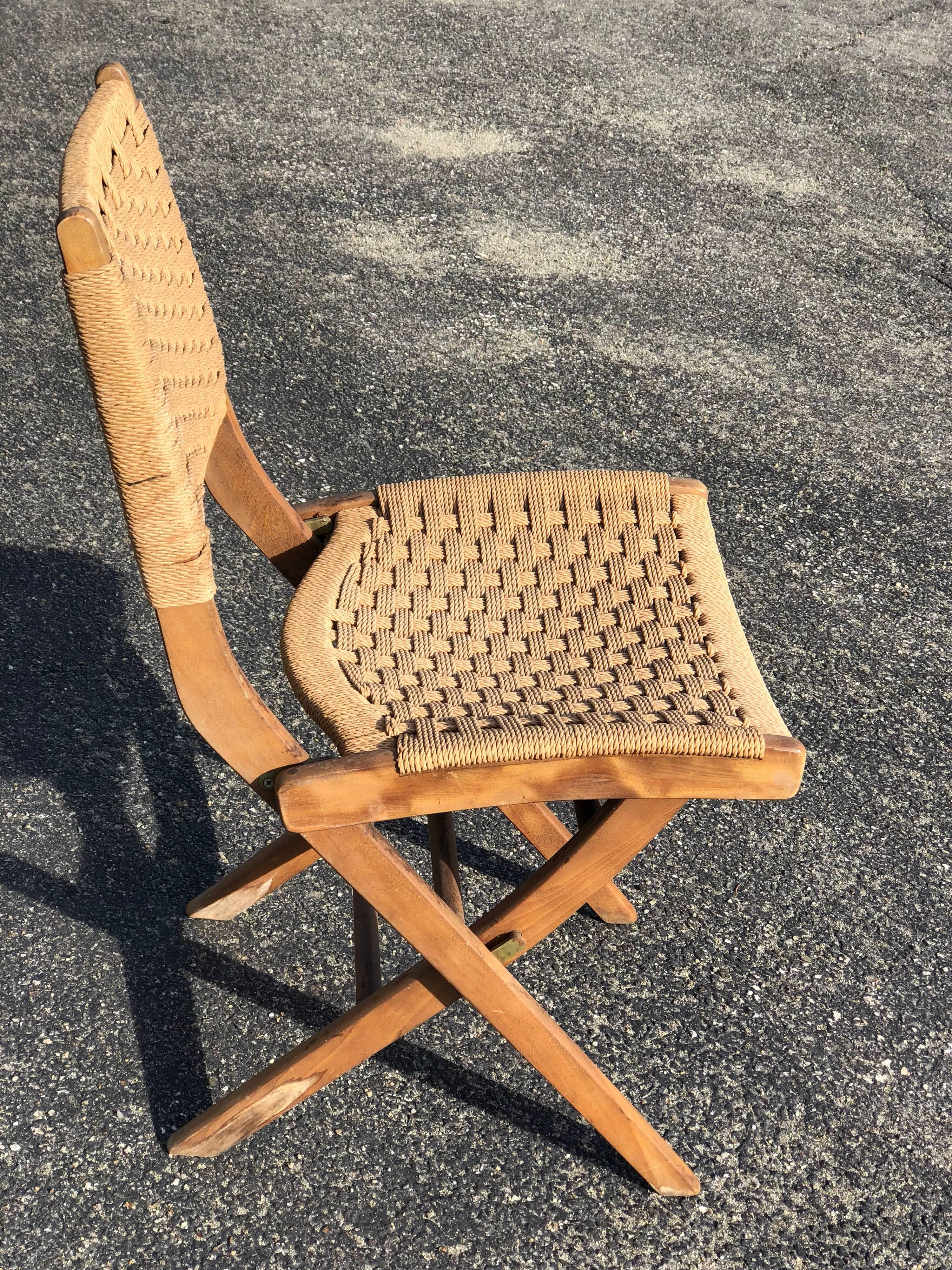 rope folding chair