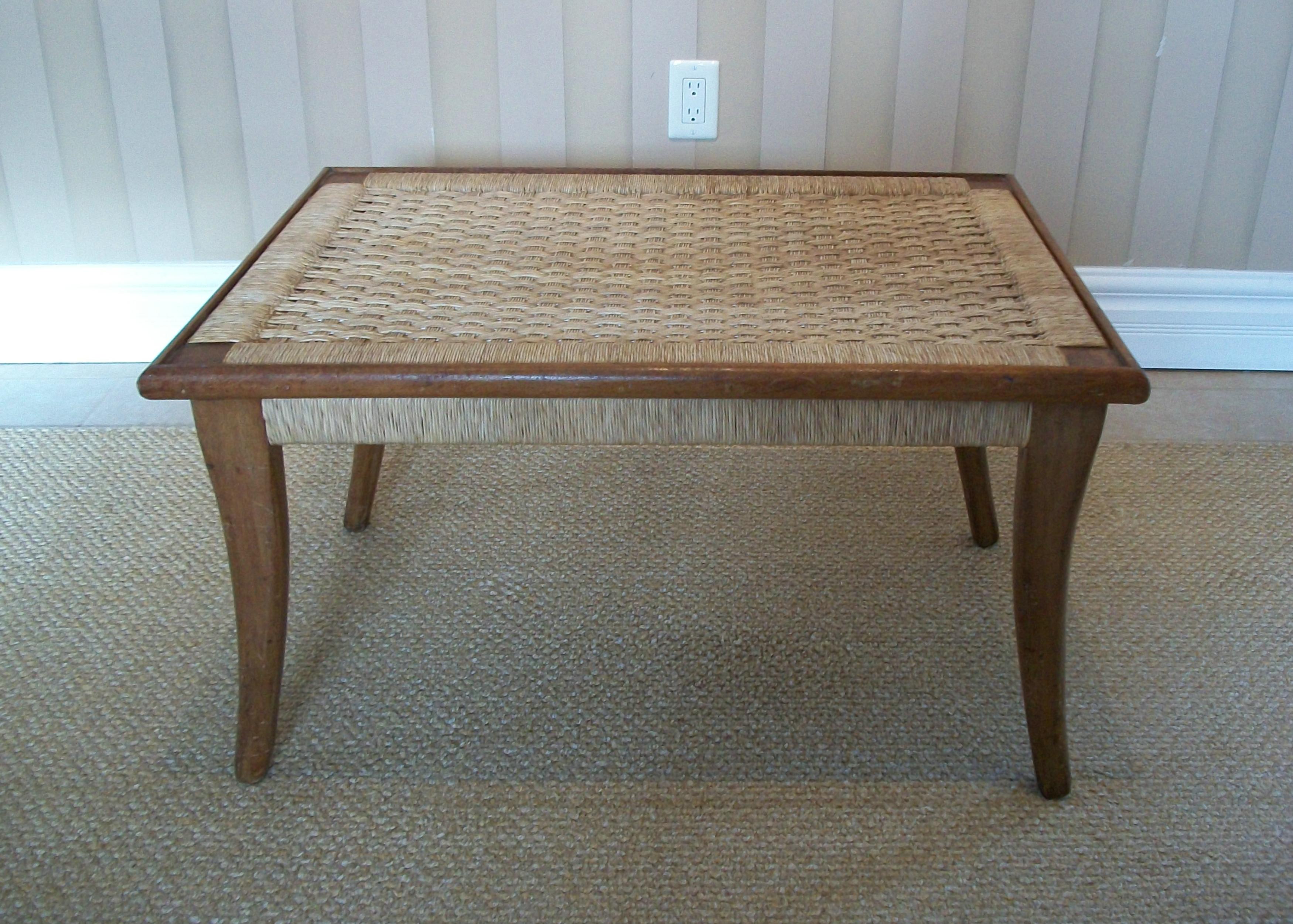 Suite di mobili in rafia pieghevoli in stile Hans Wegner - Messico - Circa 1960 in vendita 6