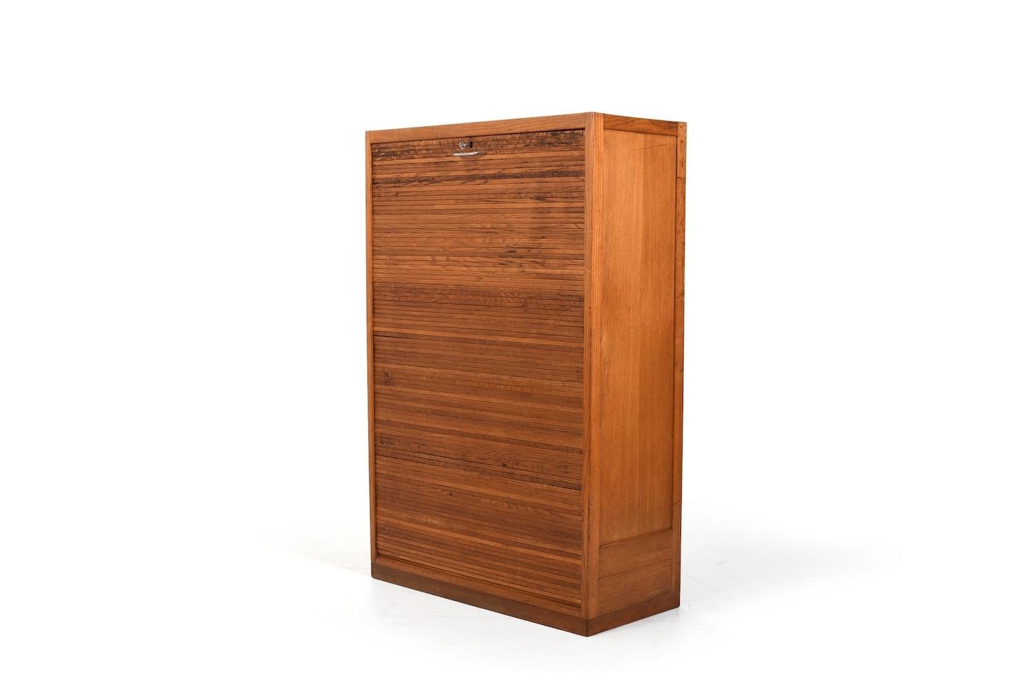 Hans Wegner Rollladenschrank für Plan Møbler 1940er Jahre im Angebot 3