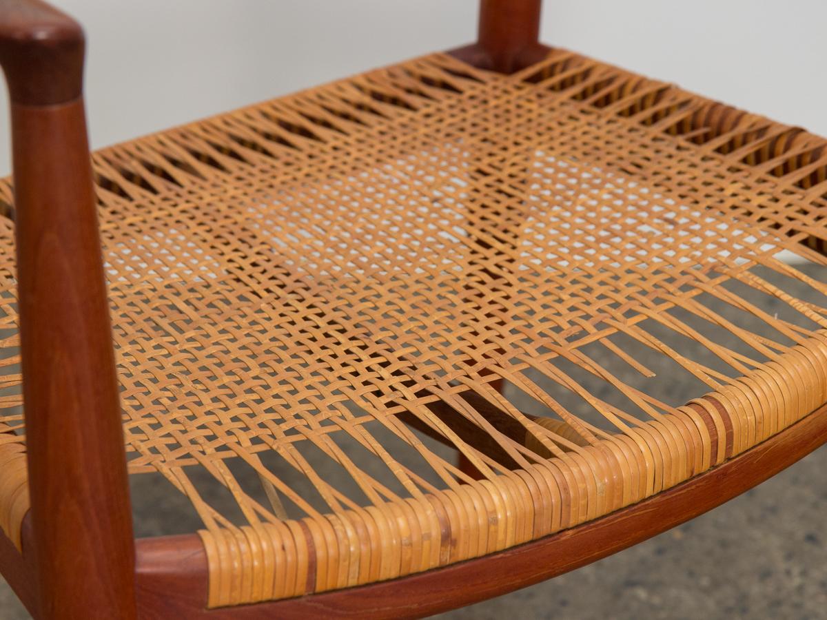 Hans Wegner Teak and Cane Round Chair 2