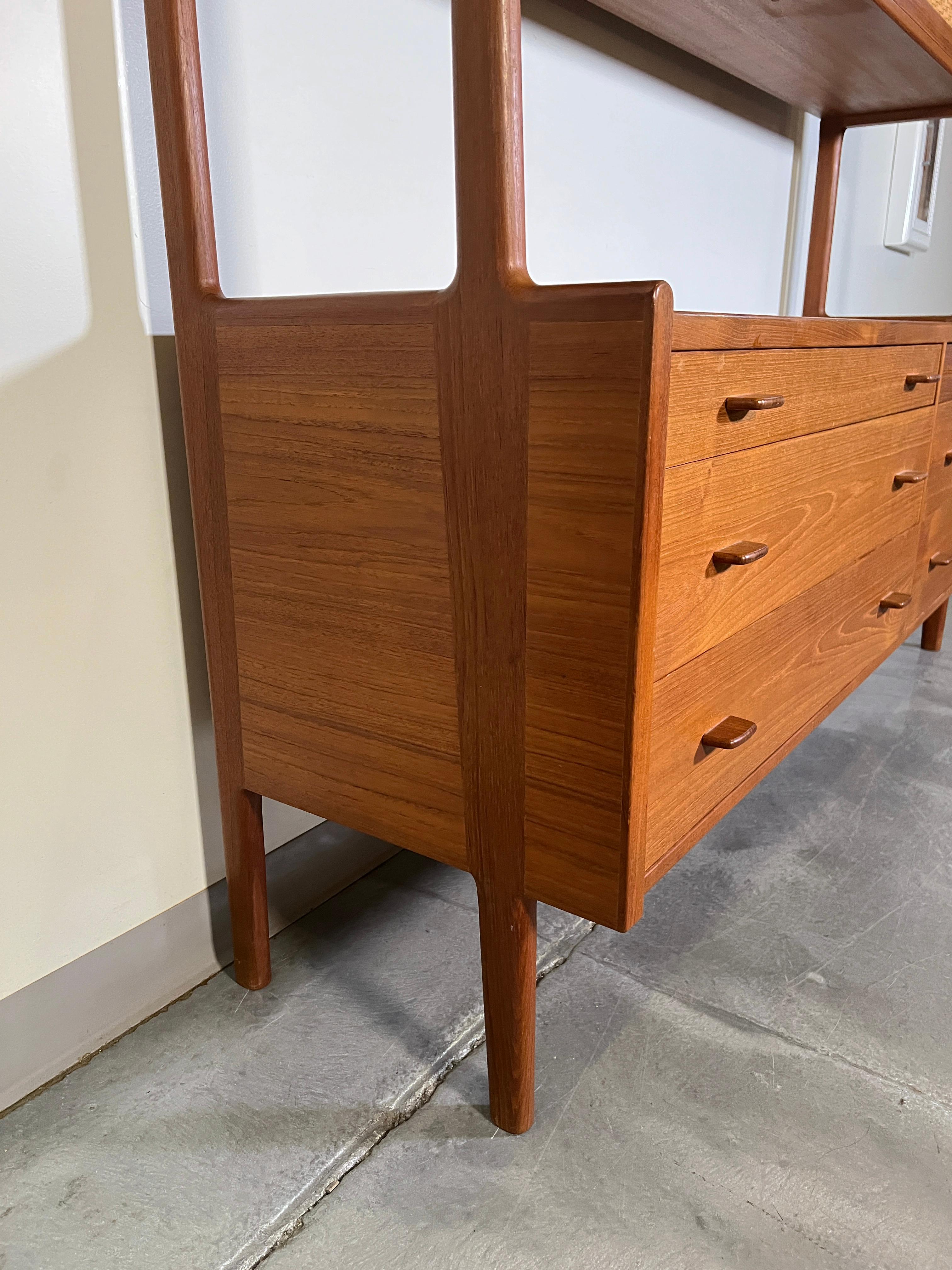 Hans Wegner Teak and Cane Sideboard Credenza for Ry Møbler, Circa 1960s For Sale 5
