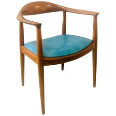 Hans Wegner Teak Arm Round Chair JH-503, 2 Available