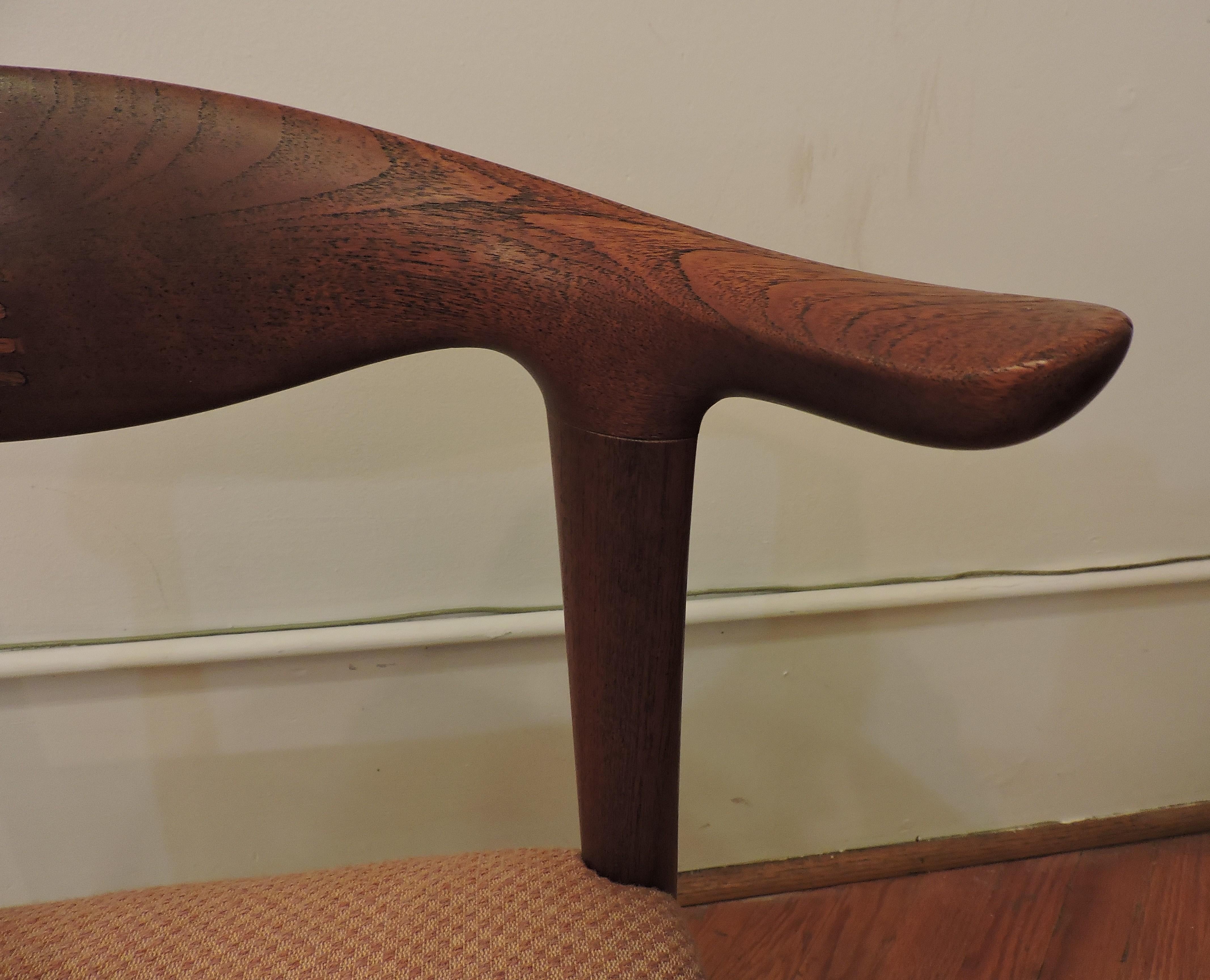 Hans Wegner Teak Cow Horn Chair Model JH 505 for Johannes Hansen 5