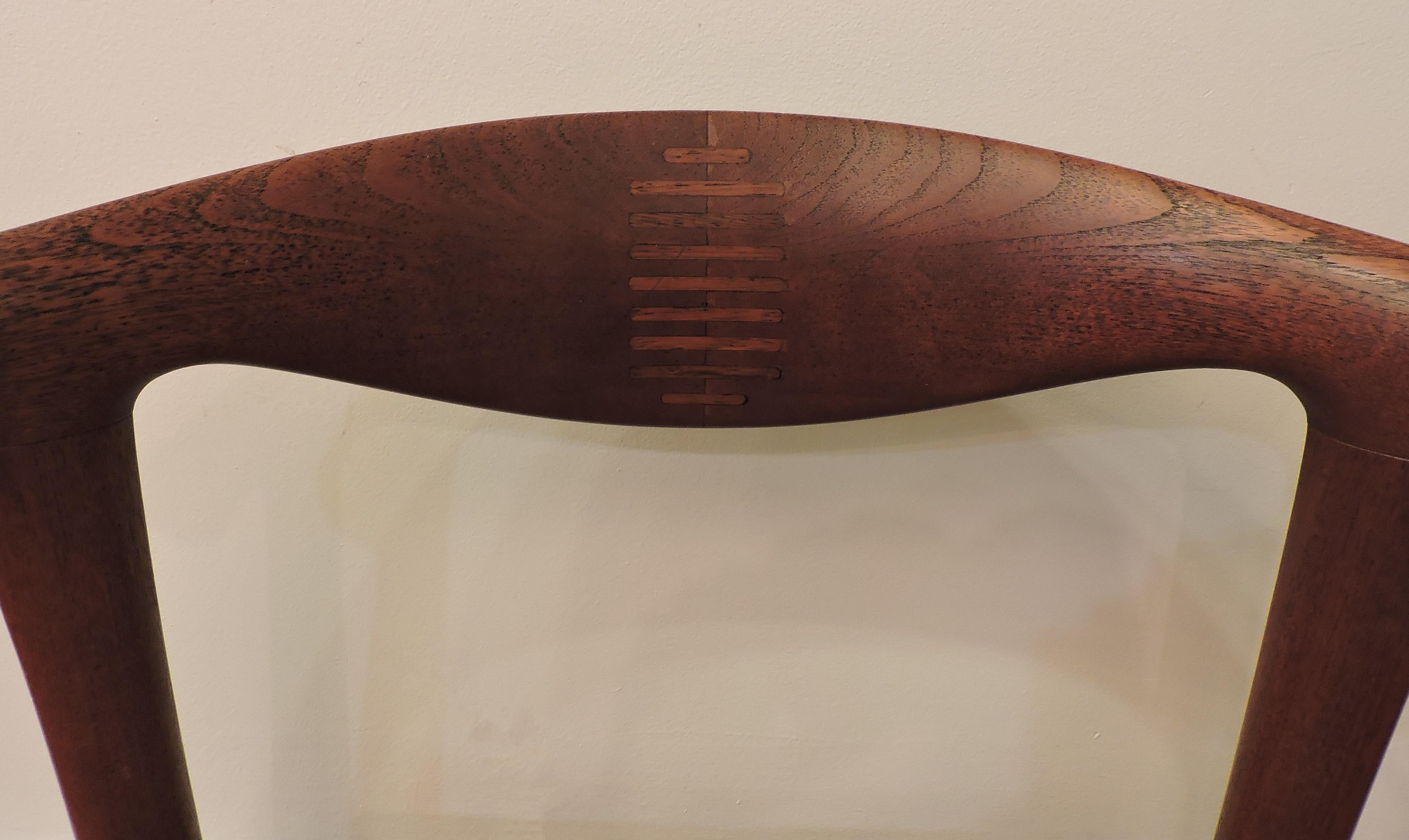 Hans Wegner Teak Cow Horn Chair Model JH 505 for Johannes Hansen 1