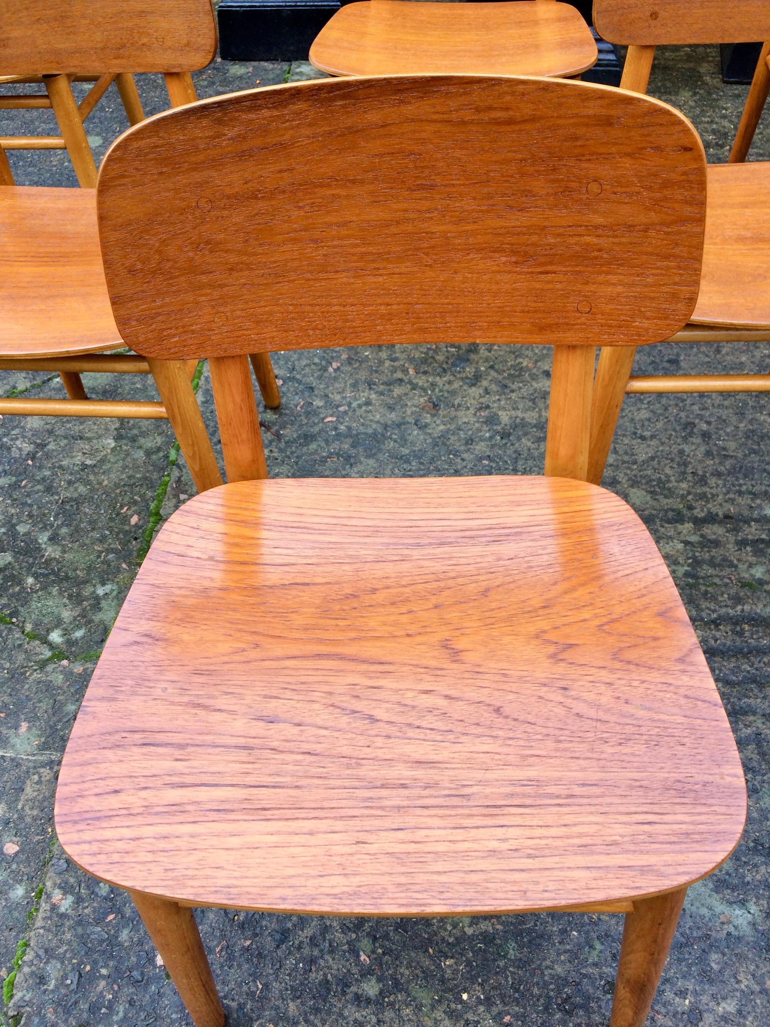 Hans Wegner Teak Dining Chairs Set of Ten for Fritz Hansen 4101, Denmark 4