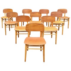 Hans Wegner Teak Dining Chairs Set of Ten for Fritz Hansen 4101, Denmark