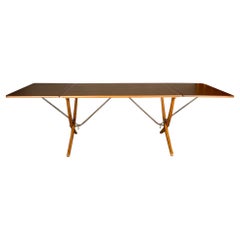 Hans Wegner Teak Dining Table Model AT-304 by Andreas Tuck Denmark