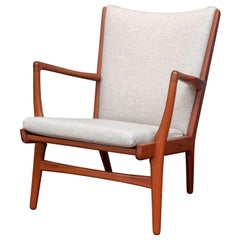 Hans Wegner Teak Lounge Chair, Model AP 16