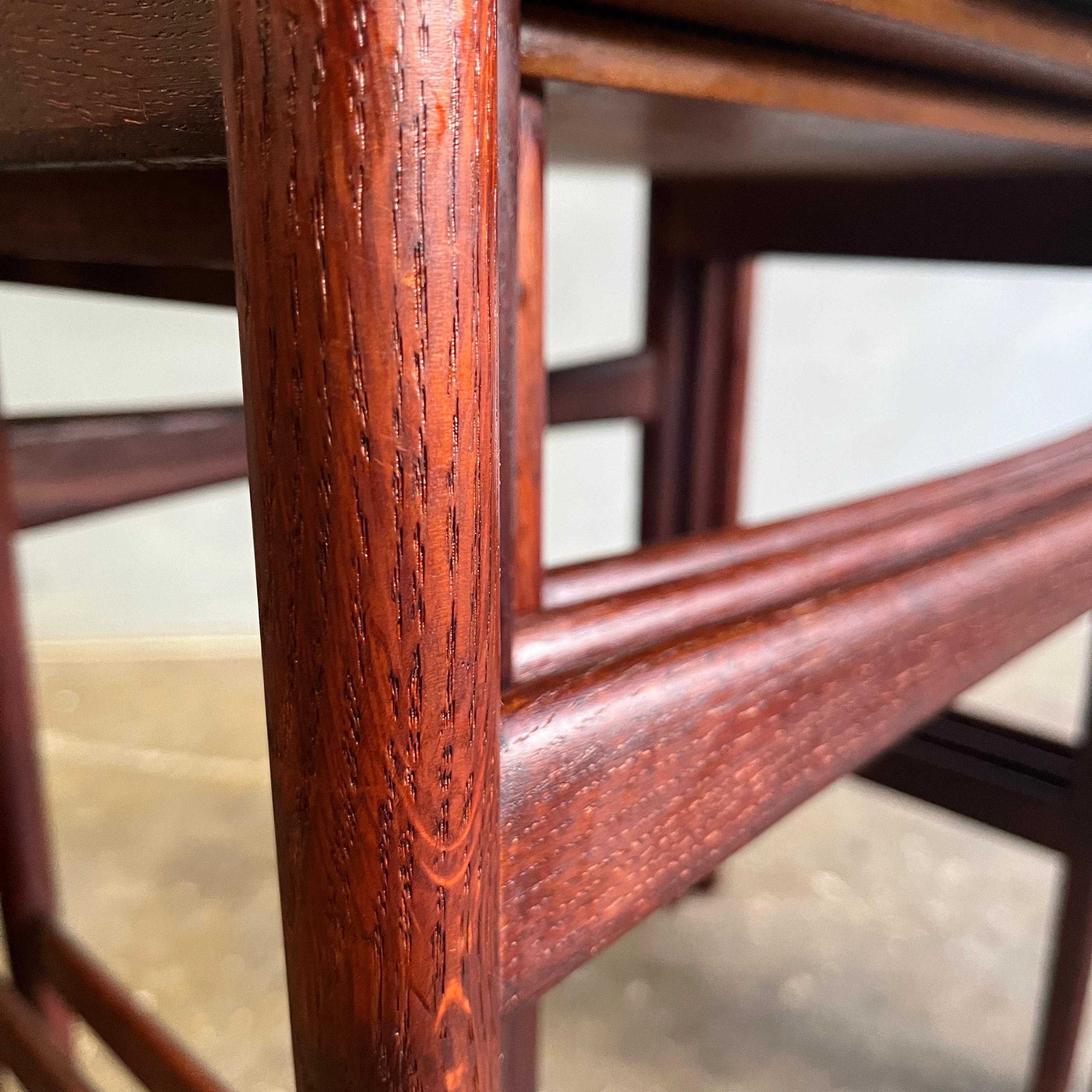 Hans Wegner Teak Nesting Tables Model AT-40 Andreas Tuck For Sale 5