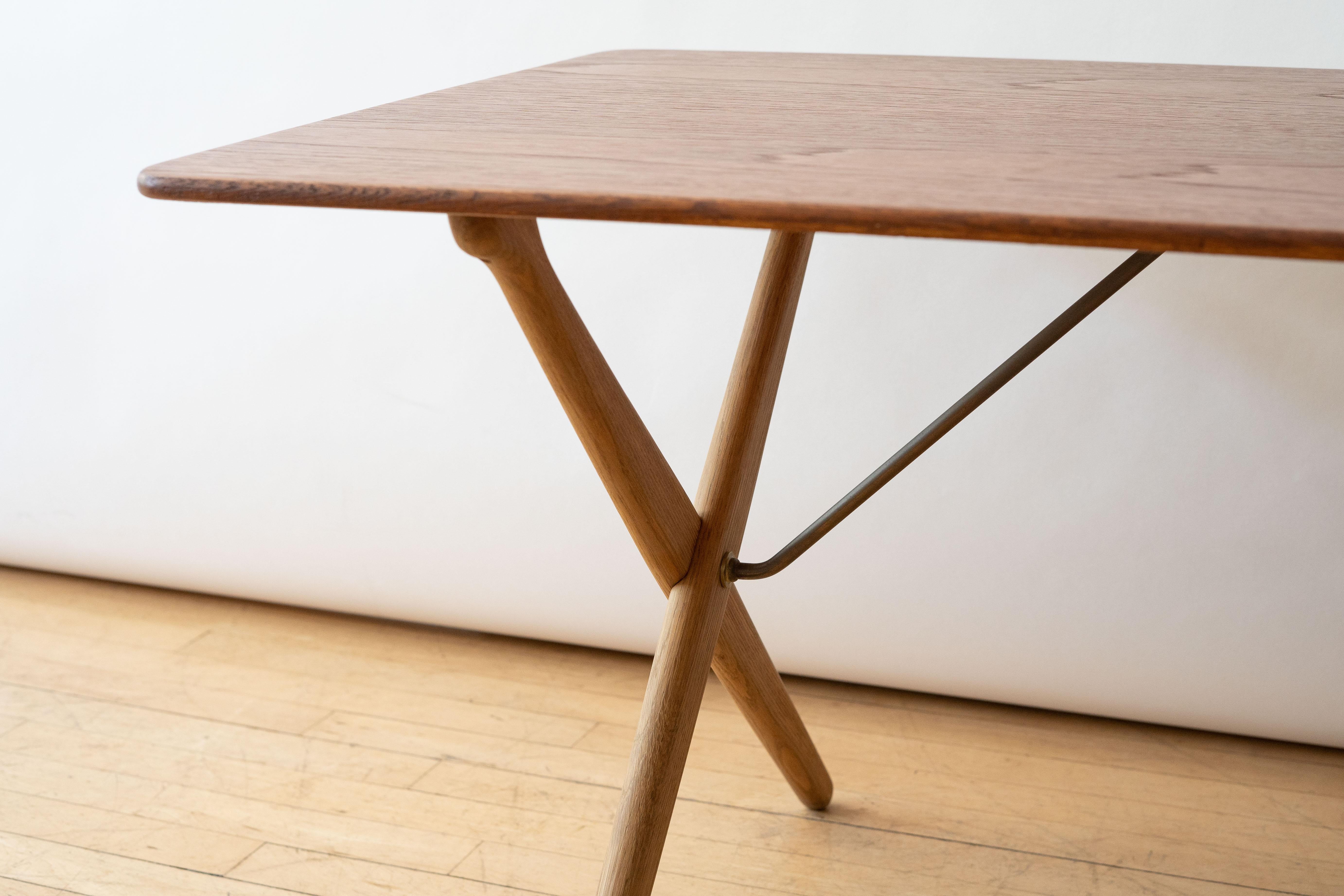 Mid-Century Modern Table basse Hans Wegner en teck et Oak Oak en vente
