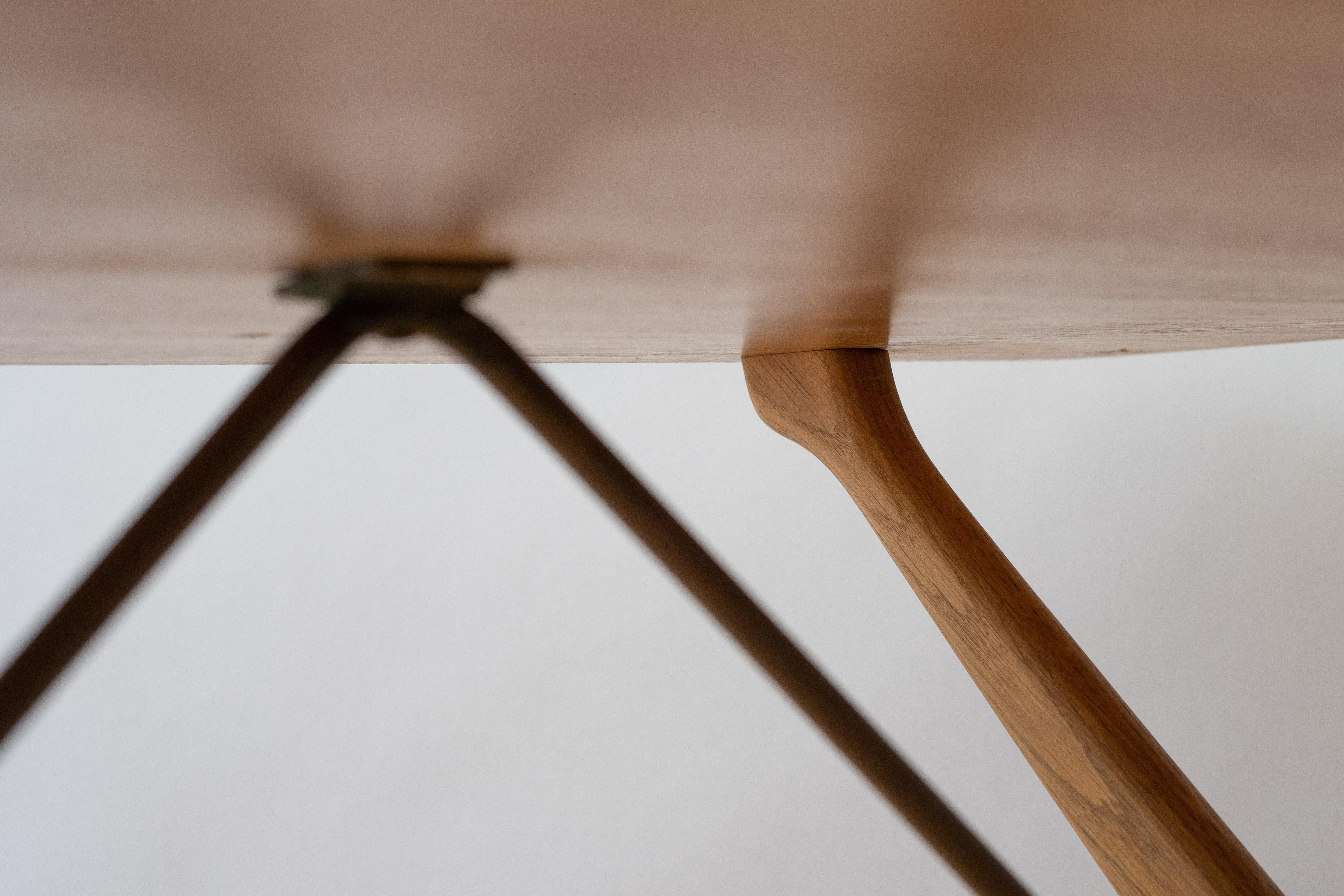 Table basse Hans Wegner en teck et Oak Oak en vente 1