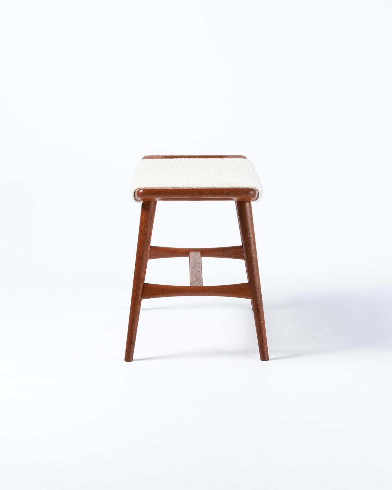 Hans Wegner Teak Piano Stool c1950s mediados del siglo XX en venta