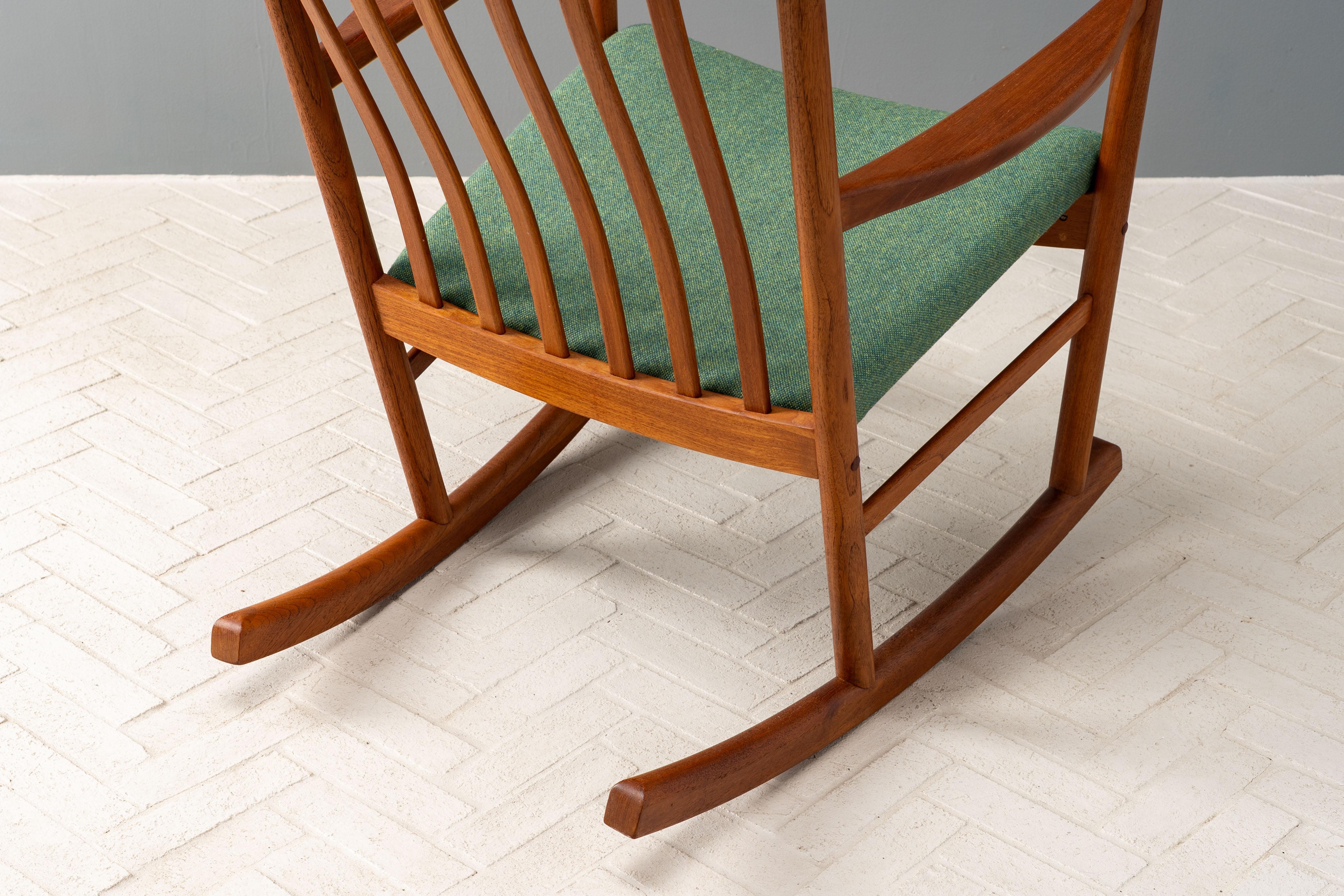 Hans Wegner Teak Rocking Chair 7