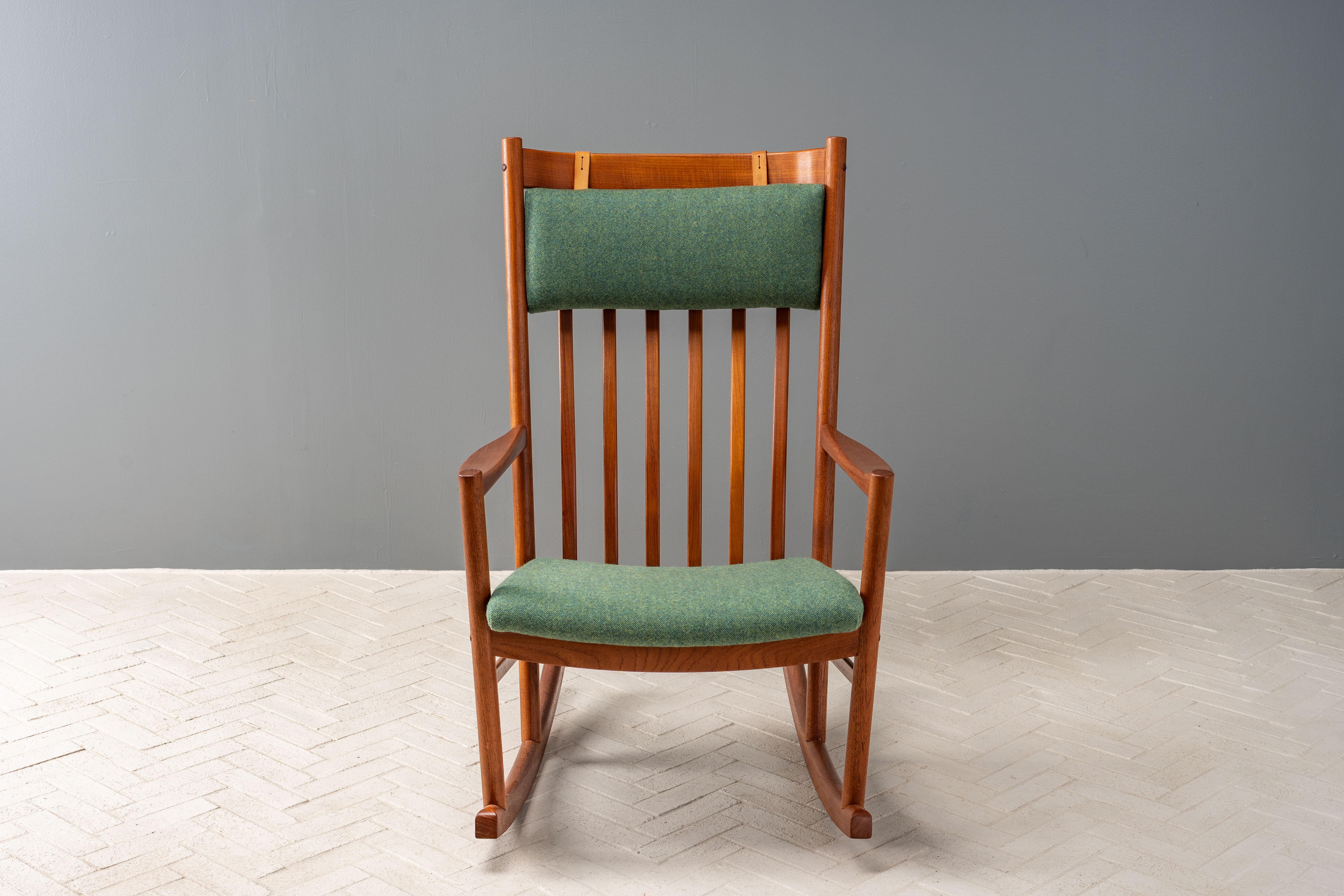 Danish Hans Wegner Teak Rocking Chair