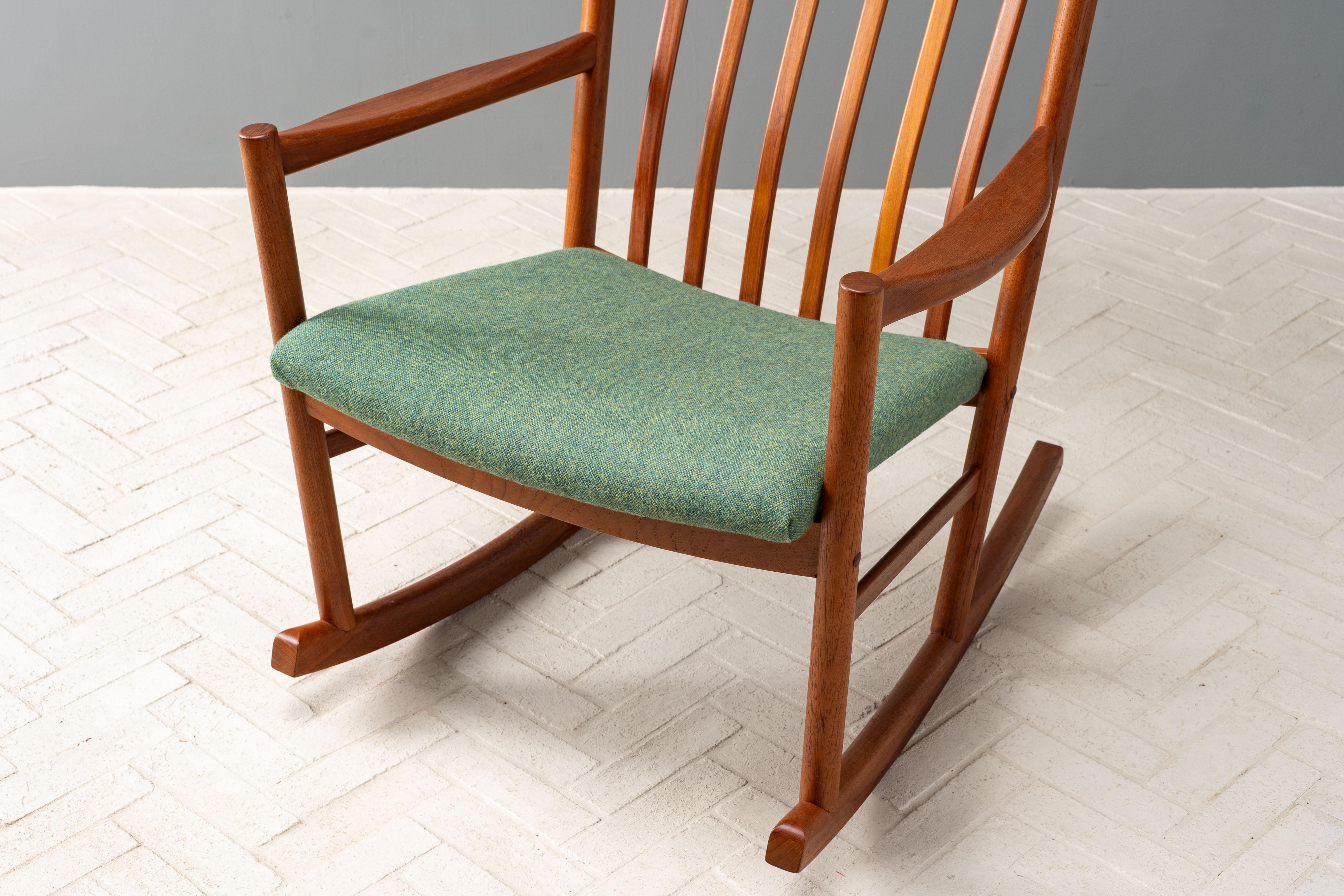 Hans Wegner Teak Rocking Chair 1