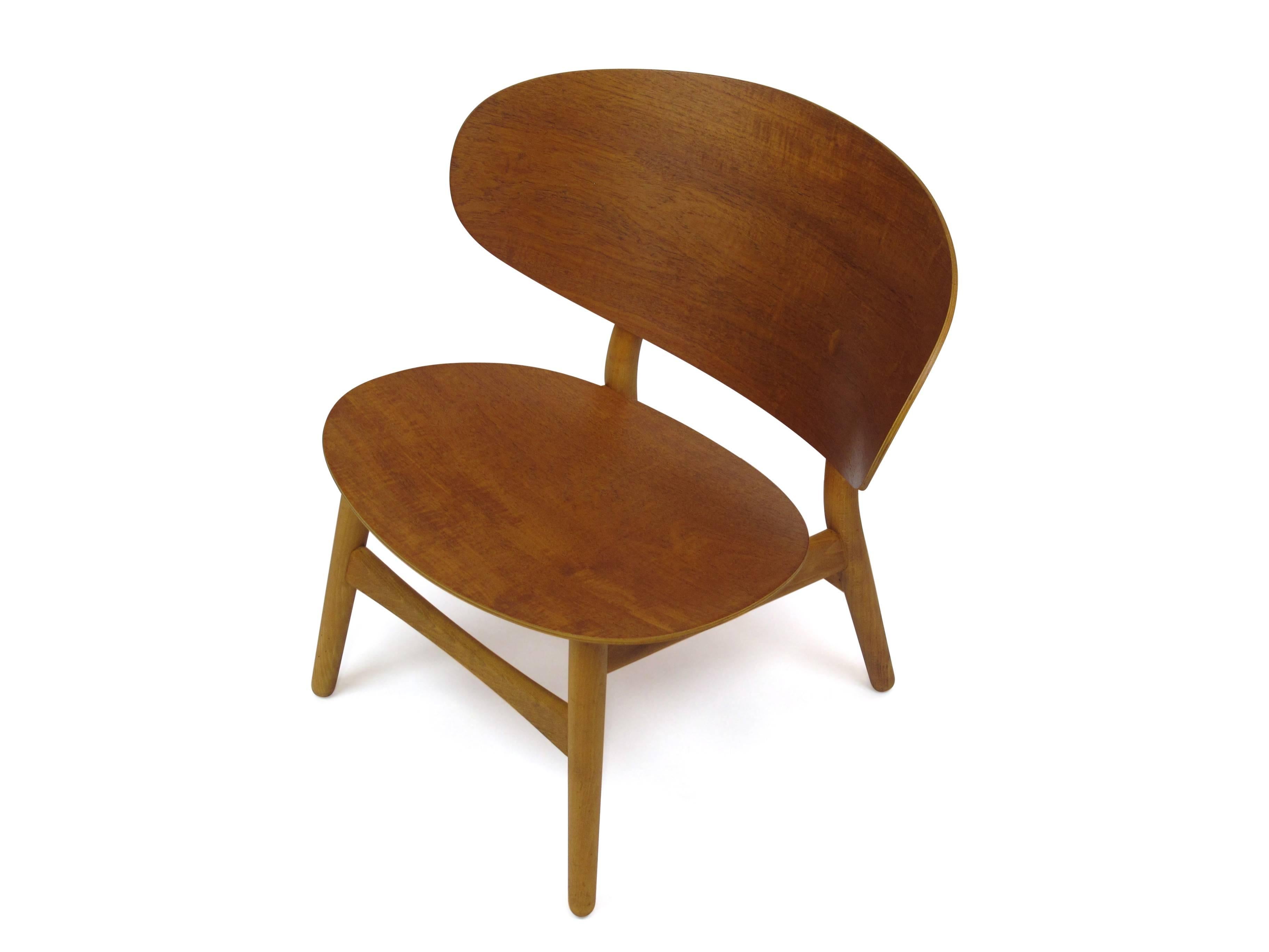 Hans Wegner Teak Shell Chair FH In Excellent Condition In Oakland, CA