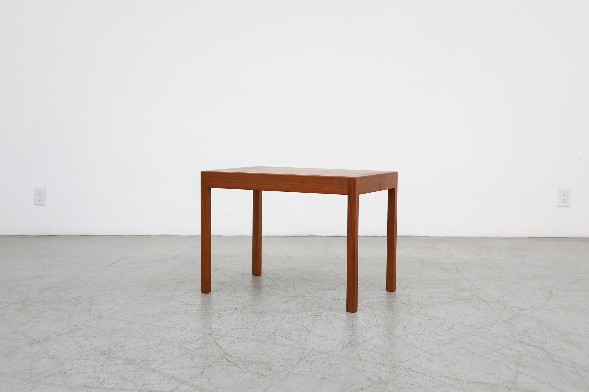 Mid-Century Modern Table d'appoint en teck de Hans Wegner pour Andreas Tuck, années 1960 en vente