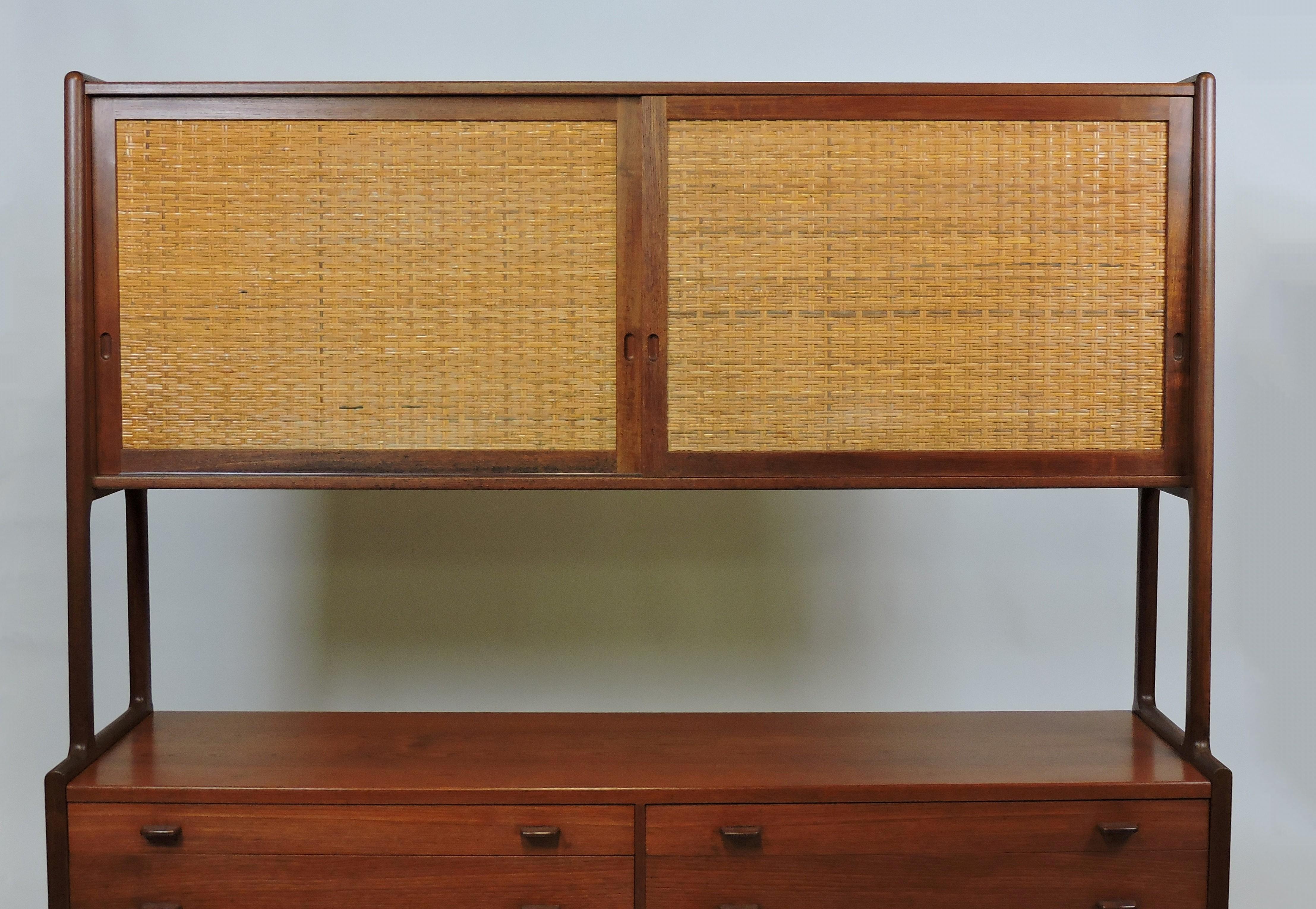 Danish Hans Wegner Teak Two-Tier Credenza Sideboard for Ry Mobler