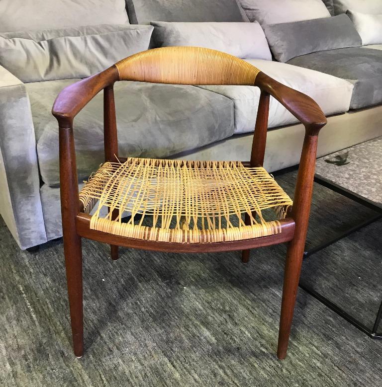Iconic in design and aesthetic. Designed in 1949 by famed Danish designer Hans Wegner and known universally as 