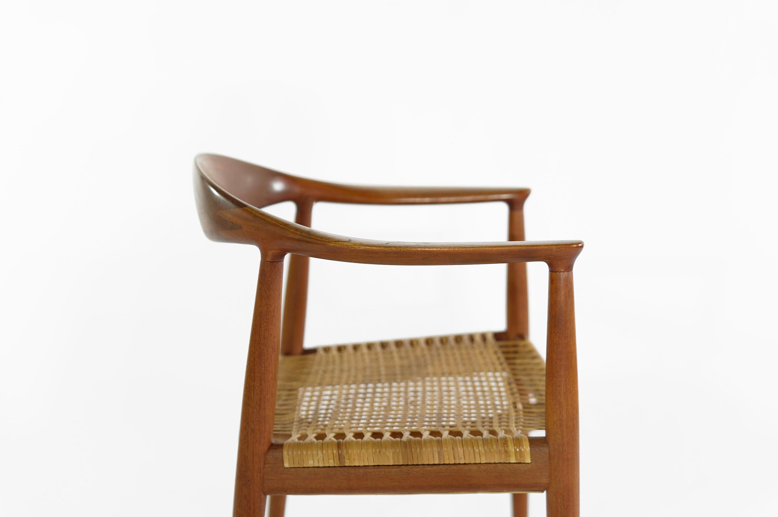 Cane Hans Wegner The Chair, Model JH501, Johannes Hansen, Denmark, 1950s