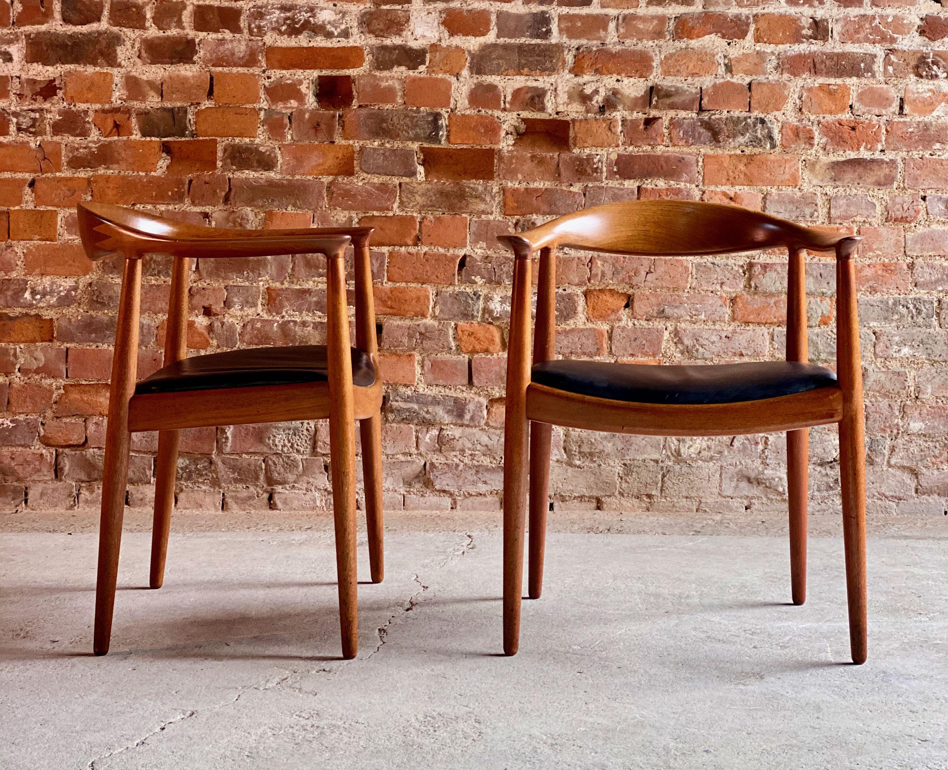 Hans J. Wegner ‘The Chair’ model JH503 by Johannes Hansen Dambusters Interest, circa 1954

We are delighted to offer a magnificent rare pair of Hans J. Wegner ‘The Chair’ model JH503 in teak by Johannes Hansen Denmark circa 1954, the chairs