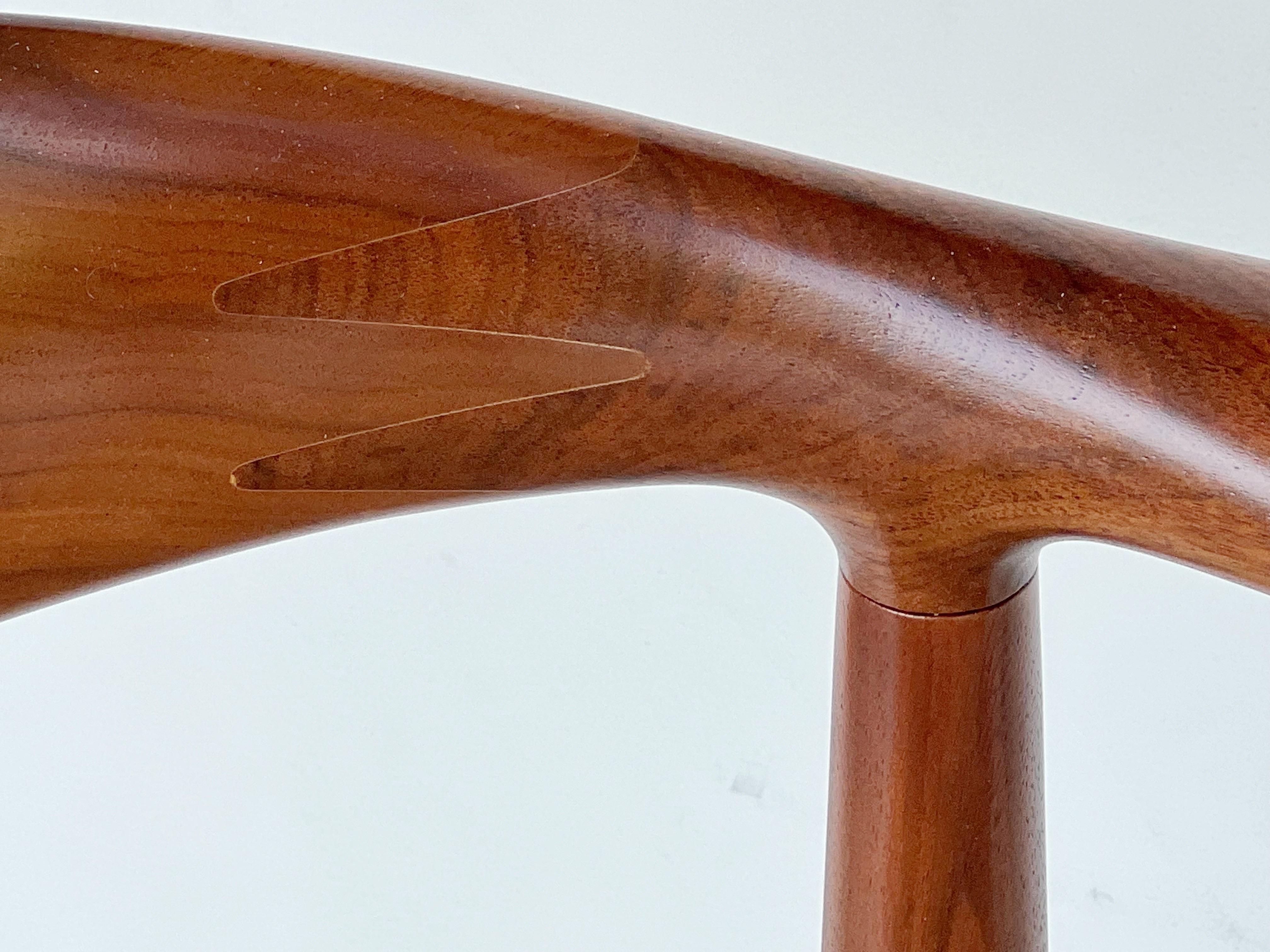 Hans Wegner The Chair Walnut Model JH503  by Johannes Hansen  2 Available In Good Condition For Sale In Miami, FL