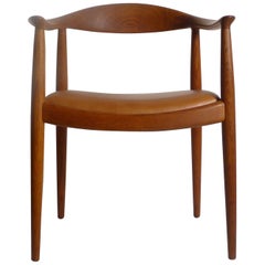 Hans Wegner, 'the' or "Round" Chair for Johannes Hansen, Denmark, Stamped