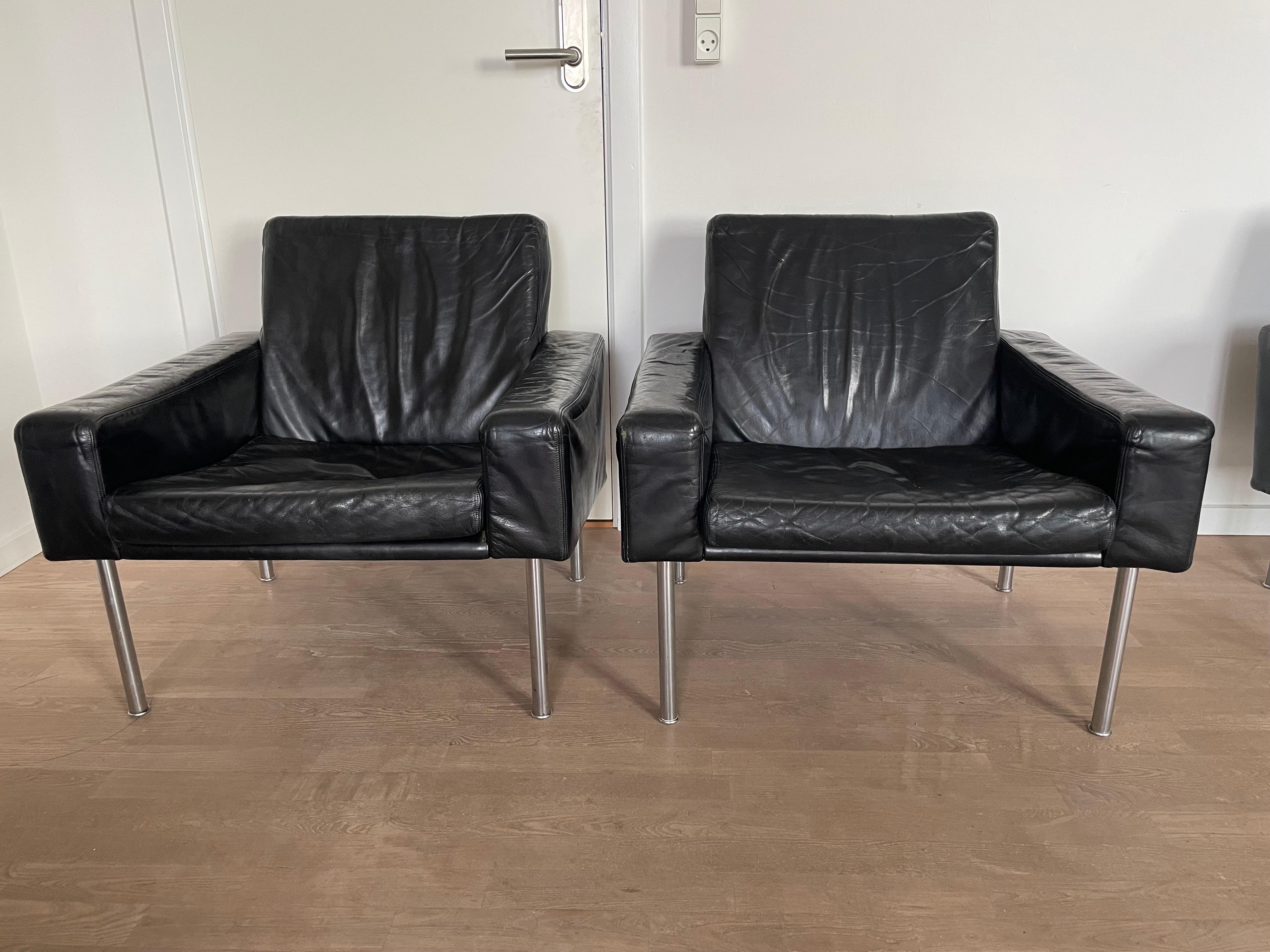 Danish Hans Wegner Three-Seater and Set of Chairs for the 