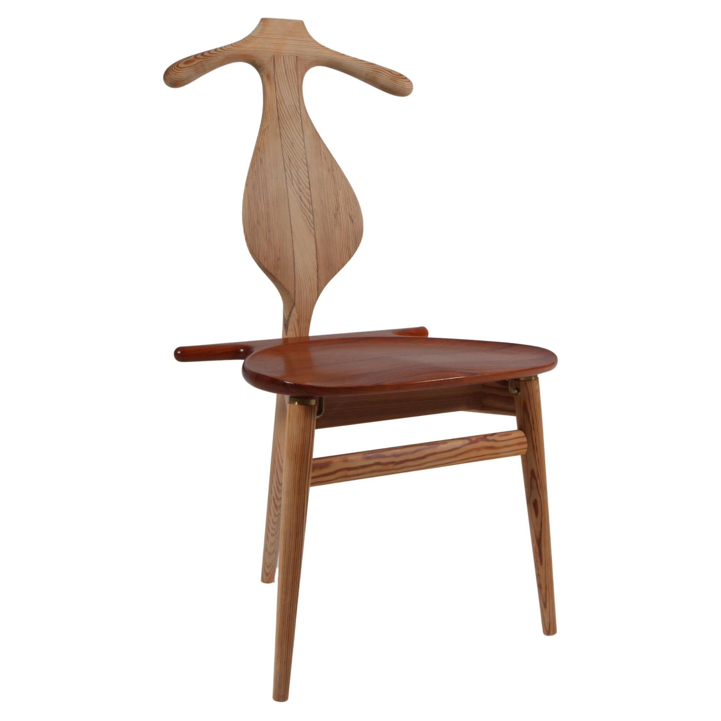 Hans Wegner Valet Chair by PP Møbler, Denmark, Pine and teak For Sale
