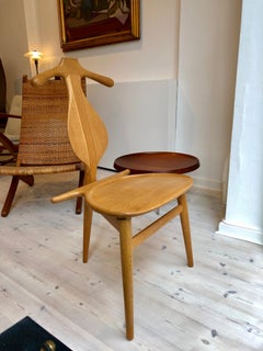 Chaise Valet de Hans Wegner en chêne massif pour Johannes Hansen, 1953