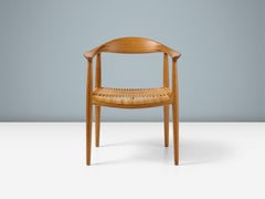 Hans Wegner Vintage JH-501 Chair in Oak and Cane c1950s