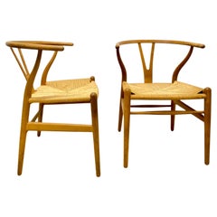 Hans Wegner vintage Wishbone CH 24 pour Carl Hansen, édition des années 1970