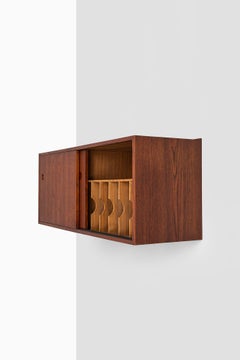 Hans Wegner Wall-Mounted Sideboard by Cabinetmaker Johannes Hansen in Denmark