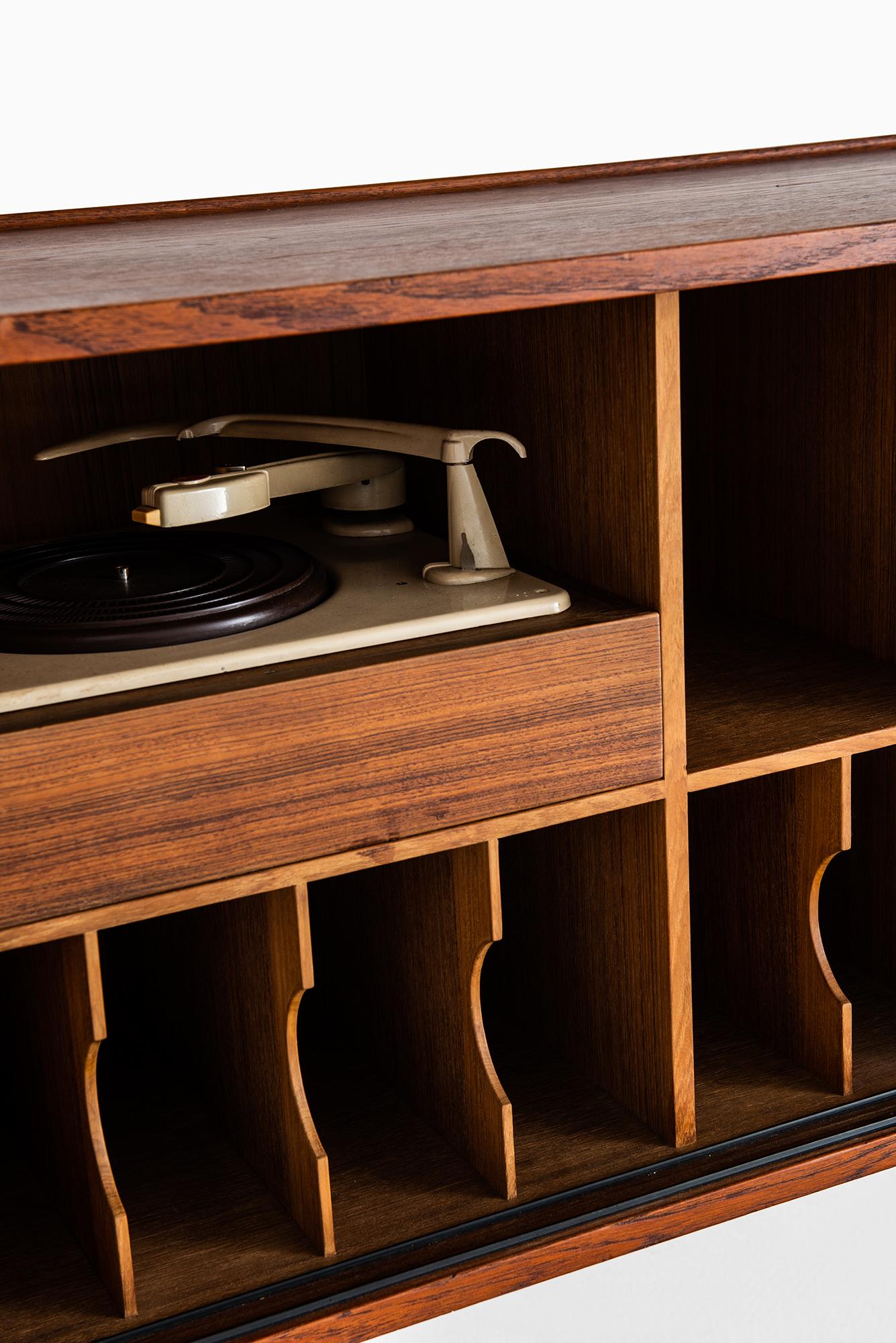 Scandinavian Modern Hans Wegner Wall-Mounted Sideboard by Cabinetmaker Johannes Hansen in Denmark