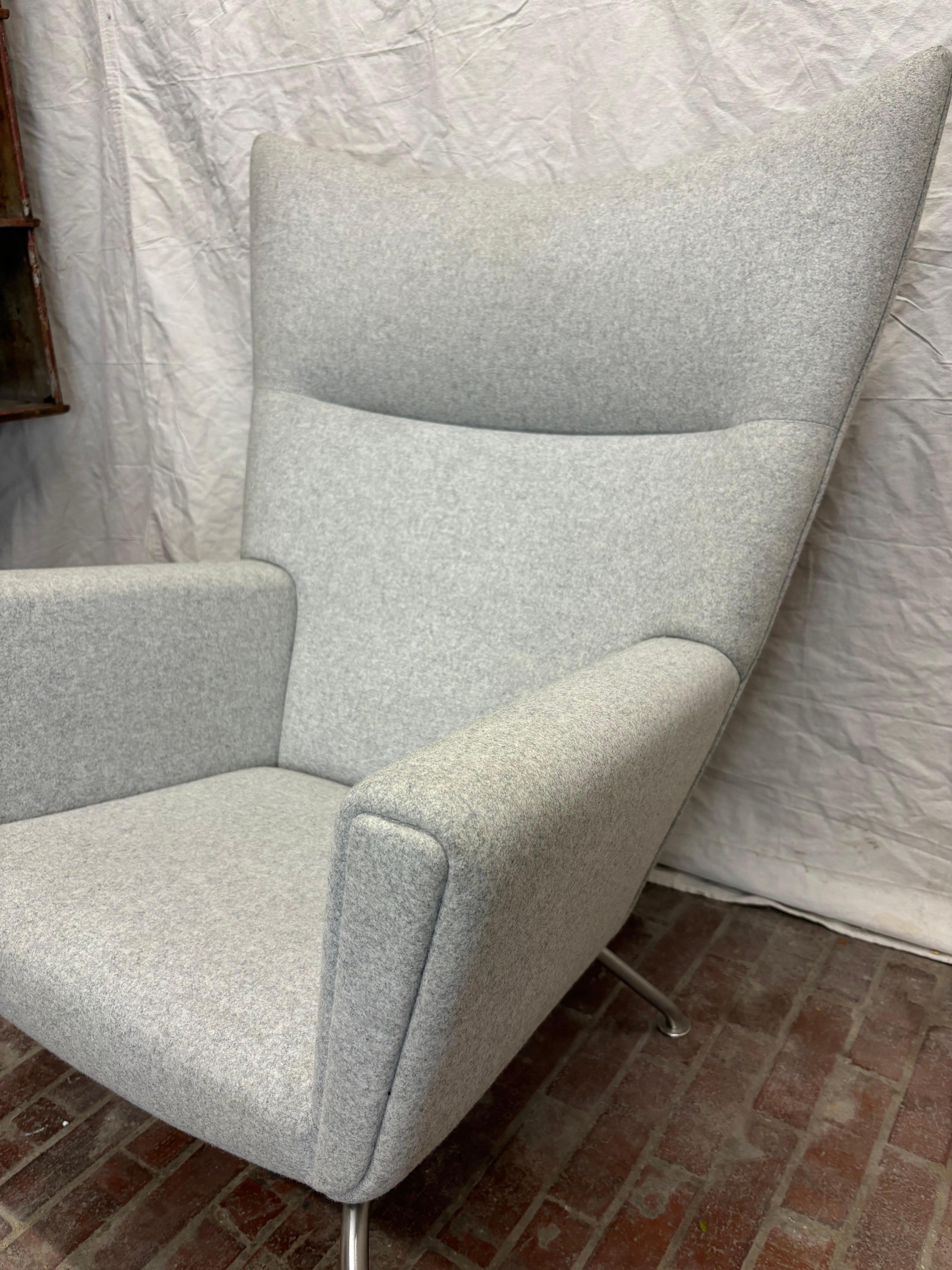 Chaise à oreilles Hans Wegner pour Carl Hansen Bon état - En vente à Philadelphia, PA