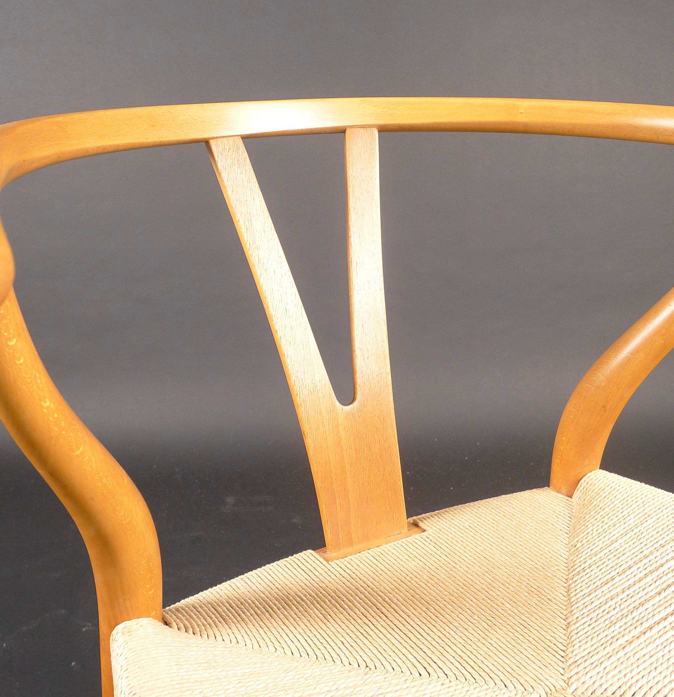 Hans Wegner, Wishbone Chair, Model CH24, circa 1953, in Beech and Paper Cord 1